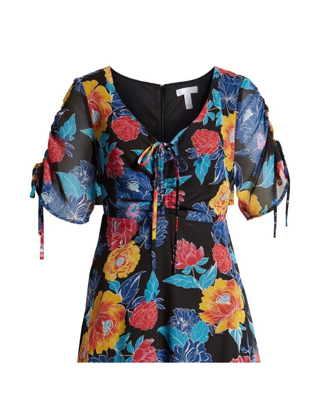 Leith floral knee length dress